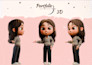 create 3d cute characters, cartoon modeling for mascot or 3d print